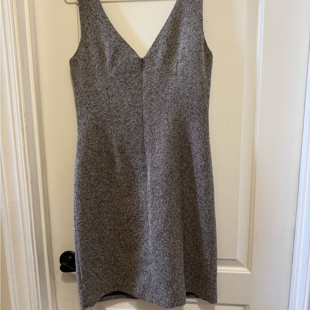 Tailor B. Moss Gray Sleeveless V-Neck Sheath Dress